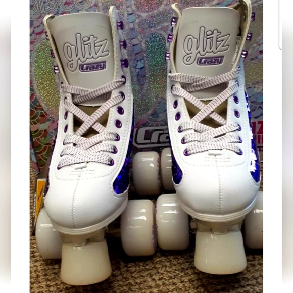Crazy Skates Glitz Roller Skates Size 7 - Picture 5 of 9